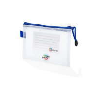 Premier A6 Extra Durable Expanding Mesh Wallet Clear Pearl - Great for Storing Smaller Documents
