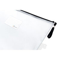 Premier B4 Extra Durable Expanding Wallet Clear Pearl - Perfect for Carrying Important Files