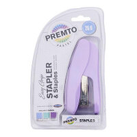 Premto Easy Grip Stapler With 1000 26/6 Staples Assorted Colours - Ideal for Quick and Easy Stapling