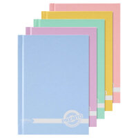 Premto Pastel A6 160 Page Hardcover Notebook Assorted Colours - Compact Note-Taking Book