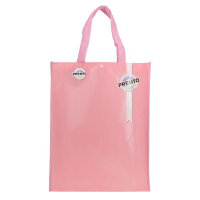 Premto Pastel Carry Shopping Bag Pink Sherbet - Great for School or Work Essentials