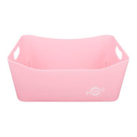 Premto Pastel Large Storage Basket Pink Sherbet - Perfect for Neat Storage at School or Work