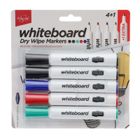 Proscribe Dry Wipe Markers Pack of Assorted Colours - Perfect for Whiteboard Use