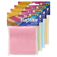Stik-Ie Square Flag Stickie Notes Pastel Assorted Colours - Essential stationery for organization