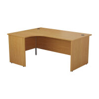 Panel Left Hand Radial Desk 1800X1200 Nova Oak/Nova Oak