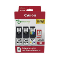 Canon PG-560XL x2/CL-561XL Inkjet Cartridge High Yield Photo Value Pack Black/Colour 3712C012