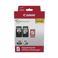 Canon PG-540/CL-541 Inkjet Cartridge - Glossy Photo Paper Value Pack Black/Colour 5225B013