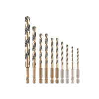DT20620 Black & Gold HSS Drill Set, 10 Piece