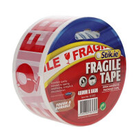 Stik-Ie Fragile Packing Tape - 48mm x 66M - Durable Shipping Tape
