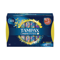 Tampax Compak Pearl Tampons Regular Mega Pack Box (Pack of 36) 76364 Tampax Compak Pearl Tampons Regular Mega Pack Box (Pack of 36) 76364
