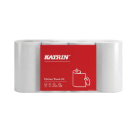 Katrin Pack of 4 Kitchen Towel Paper Roll 2Ply 64 Sheets White 87075