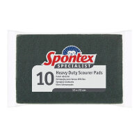 Spontex Pack of 10 Specialist Heavy Duty Pads Green 19500136