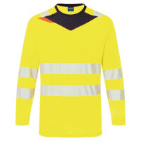 Portwest DX416 DX4 Hi-Vis T-Shirt L/S Yellow/Black L