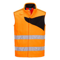 Portwest PW231 PW2 Hi-Vis Fleece Bodywarmer Orange/Black M