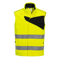 Portwest PW231 PW2 Hi-Vis Fleece Bodywarmer Yellow/Black M