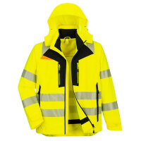 Portwest DX466 DX4 Hi-Vis 4-in-1 Jacket Yellow/Black XL