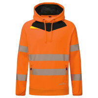 Portwest DX483 DX4 Hi-Vis Overhead Hoodie Orange/Black XL