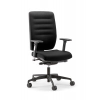 Bengal 24 Hour Posture Office Chair - High Back - Heavy Duty - Black Seat - Black Frame - Weight Tolerance 152kg
