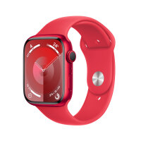 Apple Watch Series 9 GPS 45mm (PRODUCT)RED Aluminium Case w/ (PRODUCT)RED Sport Band - S/M