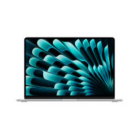 Apple MacBook Air 15", Silver, M3 chip with 8‑core CPU, 10‑core GPU, 16‑core Neural Engine, 16GB unified memory, 256GB SSD storage, Backlit Magic Keyboard with Touch ID - British, 35W Dual USB-C Power Adapter, UK Power Supply