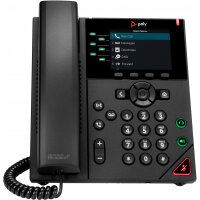 POLY VVX 350 6-Line IP Phone and PoE-enabled