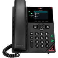 POLY VVX 250 4-Line IP Phone and PoE-enabled