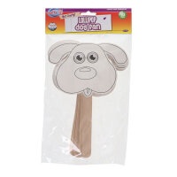 Crafty Bitz Pack of 10 Fans - Lollipop Dog Fun Craft for Kids