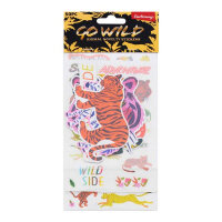 Emotionery Pack of 50 Novelty Stickers - Go Wild Animals Fun Stickers for Animal Lovers