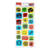 Emotionery Card 21 Puffy Stickers - Reward Reward Stickers for Classroom and Craft Projects