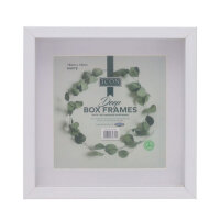 Icon 16X16Cm Deep Box Frames - White Art & Craft Essentials for Projects and Decor