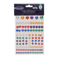 Icon Craft Pack of  120 Self Adhesive Gem Stones - Dark - Dark Self-Adhesive Gem Stones for Creative Projects