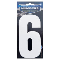 Premier Universal 82X175mm Adhesive Number  6  Adhesive Number for Easy Labeling