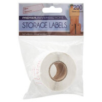 Premier Universal Home 200 Stickers Storage Labels 76mmX25mm - Red - Red Storage Labels for Organizing Office and Home