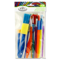 Premier Pack of  15 Colourful Brushes Set - Vibrant Brushes for Art & Craft Projects