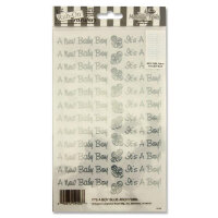 Rub-On Metallic Stickers - It&#39;s a Boy Blue