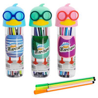 World Of Colour Tub 12 Washable Felt Tip Markers - Duck 3 Assorted - Washable & Fun for Kids