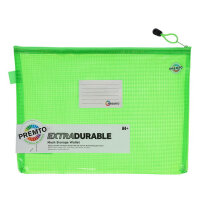Premto A4+ Extra Durable Mesh Storage Wallet - Caterpillar Green - Tough Storage