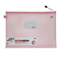 Premto Pastel B4+ Ultramesh Expanding Wallet - Pink Sherbet - Practical File Organiser