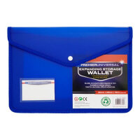 Premier Universal A4 Expanding Wallet 3 Assorted - Assorted Expanding A4 Wallets for Office & School Use