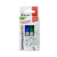 Proscribe Card 4 Mini Permanent Markers - Compact & Handy for Marking