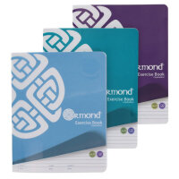 Ormond 120Pg No.11 Durable Cover Copy Book - Bright 3 Assorted - Bright and Durable Copy Books for School Use