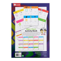 Ormond A4 14Pg Wipe Clean Activity Book - Alphabet Lower Case Letters - Reusable Activity Book for Early Learning
