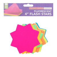 Premier Office Pack of  30 4" Flash Stars - Flashing Stars for Classroom and Craft Projects