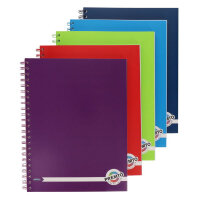 Premto A4 200Pg Spiral Notebook - Assorted Colours - Versatile School Journal