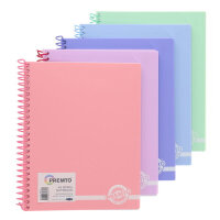 Premto Pastel A5 160Pg Pp Spiral Notebook - Assorted Colours - Study Notebook