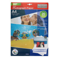 Pro:Form Pack of  20 A4 Photo Inkjet Paper - High Quality for Printing Photos