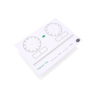 Clever Kidz Whiteboard Clock Educational Tool for Learning Time