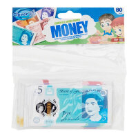 Clever Kidz Paper Sterling Money Set Pack of  80 Educational Tools