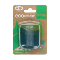 Concept Green Twin Hole Sharpener Durable and Compact
