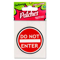 Emotionery Peel & Stick Patches Do Not Enter Design for Creative Decoration